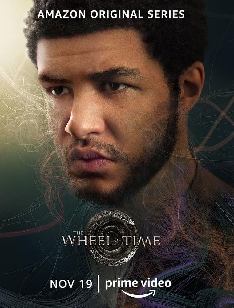 مارکوس رادرفورد در پوستر سریال «چرخ زمان» (The Wheel of Time)